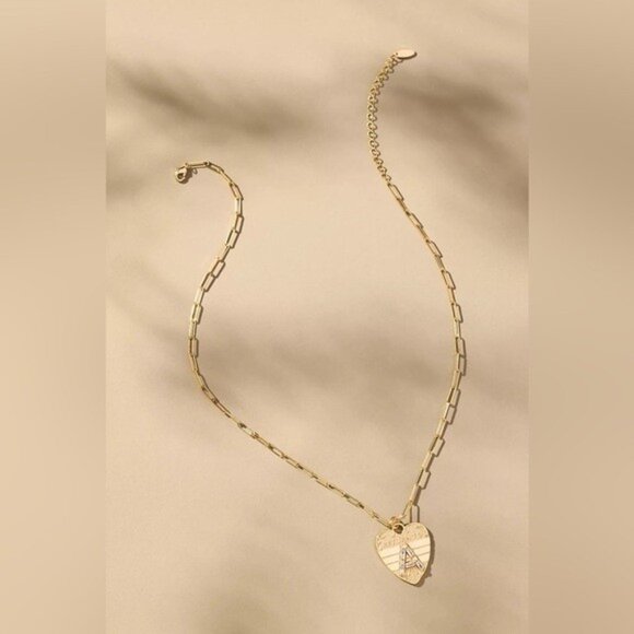 NWT Letter G - Anthropologie Monogram Heart Charm Necklace (NWT US$ 52) - Picture 2 of 15